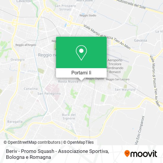 Mappa Beriv - Promo Squash - Associazione Sportiva