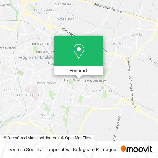 Mappa Teorema Societa' Cooperativa