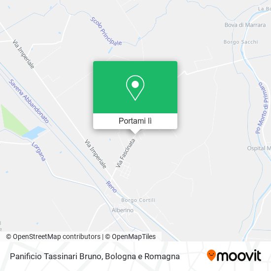 Mappa Panificio Tassinari Bruno