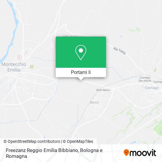 Mappa Freezanz Reggio Emilia Bibbiano