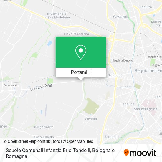 Mappa Scuole Comunali Infanzia Erio Tondelli