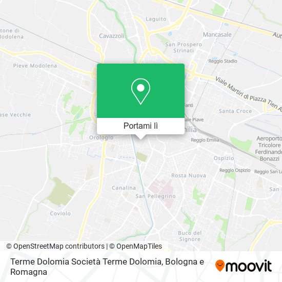 Mappa Terme Dolomia Società Terme Dolomia