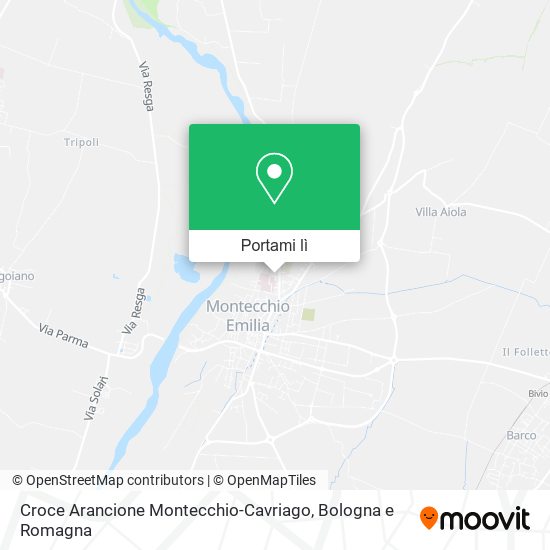 Mappa Croce Arancione Montecchio-Cavriago