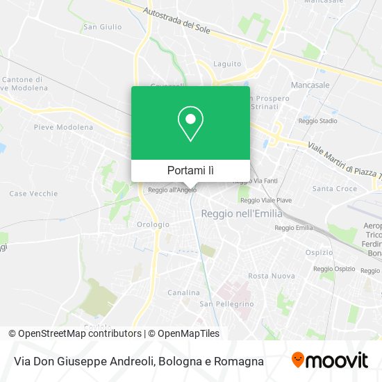 Mappa Via Don Giuseppe Andreoli