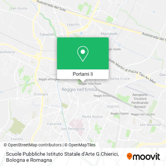 Mappa Scuole Pubbliche Istituto Statale d'Arte G.Chierici