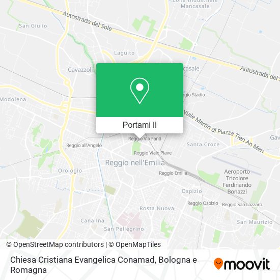 Mappa Chiesa Cristiana Evangelica Conamad
