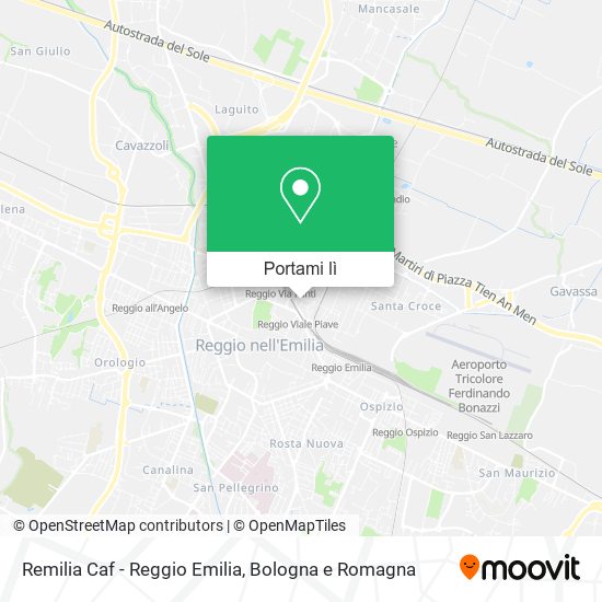 Mappa Remilia Caf - Reggio Emilia