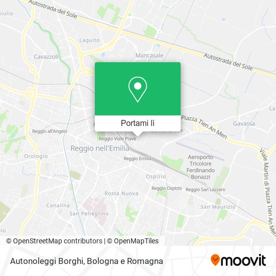 Mappa Autonoleggi Borghi