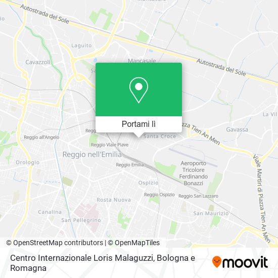 Mappa Centro Internazionale Loris Malaguzzi