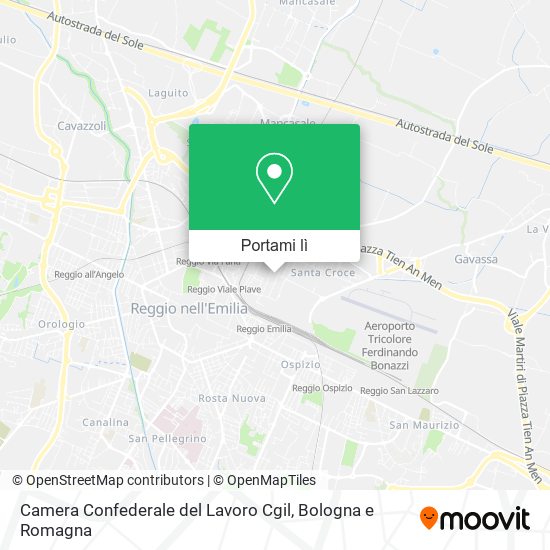 Mappa Camera Confederale del Lavoro Cgil
