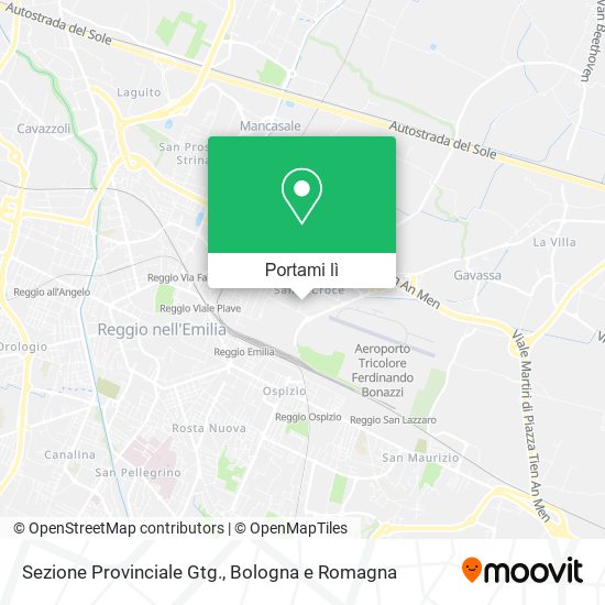 Mappa Sezione Provinciale Gtg.