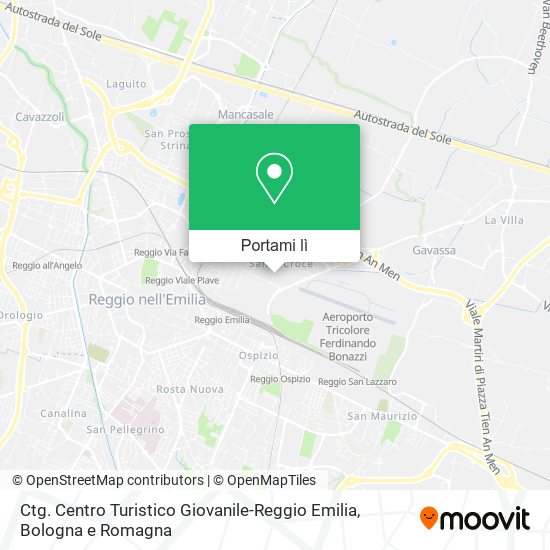 Mappa Ctg. Centro Turistico Giovanile-Reggio Emilia