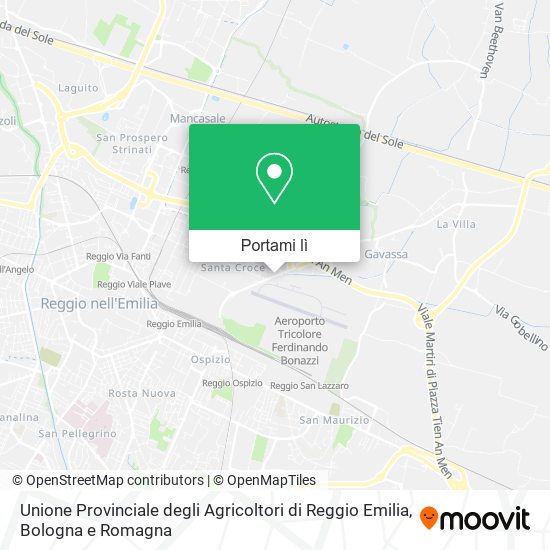 Mappa Unione Provinciale degli Agricoltori di Reggio Emilia