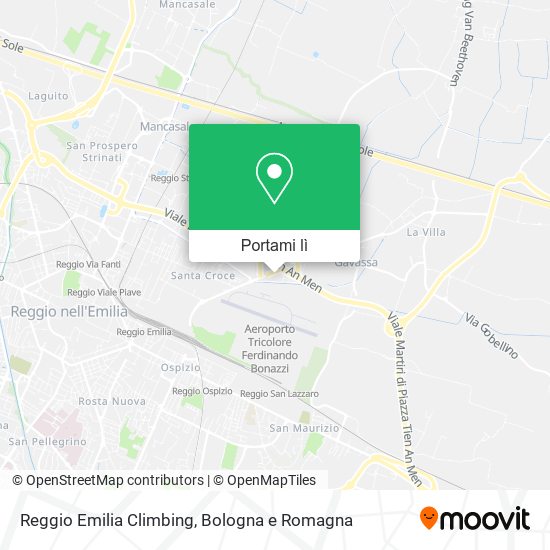 Mappa Reggio Emilia Climbing
