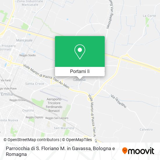 Mappa Parrocchia di S. Floriano M. in Gavassa