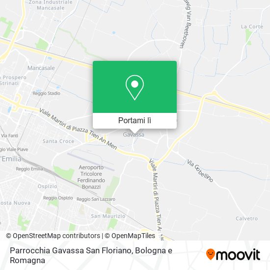 Mappa Parrocchia Gavassa San Floriano
