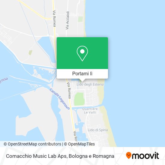 Mappa Comacchio Music Lab Aps