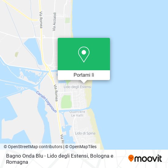 Mappa Bagno Onda Blu - Lido degli Estensi