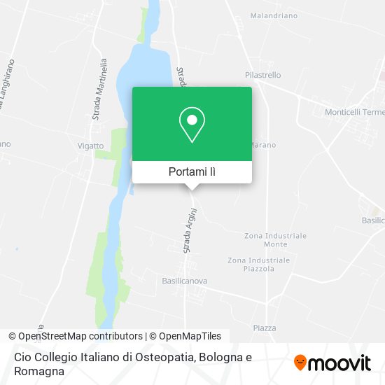 Mappa Cio Collegio Italiano di Osteopatia