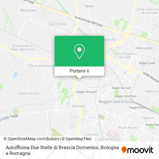 Mappa Autofficina Due Stelle di Brescia Domenico