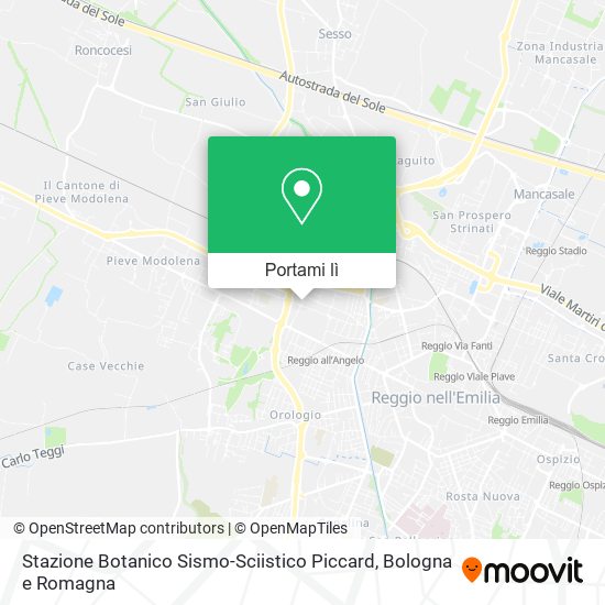 Mappa Stazione Botanico Sismo-Sciistico Piccard