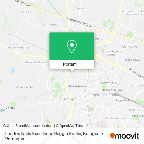 Mappa London Nails Excellence Reggio Emilia