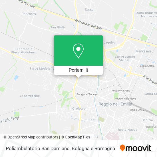 Mappa Poliambulatorio San Damiano