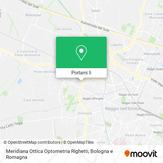 Mappa Meridiana Ottica Optometria Righetti