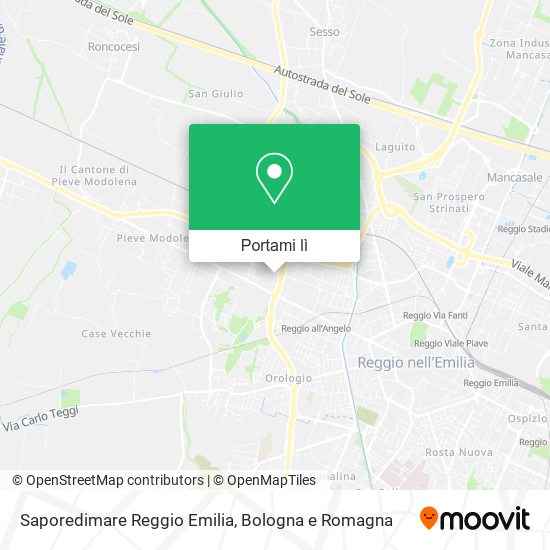 Mappa Saporedimare Reggio Emilia