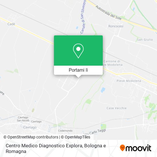 Mappa Centro Medico Diagnostico Explora