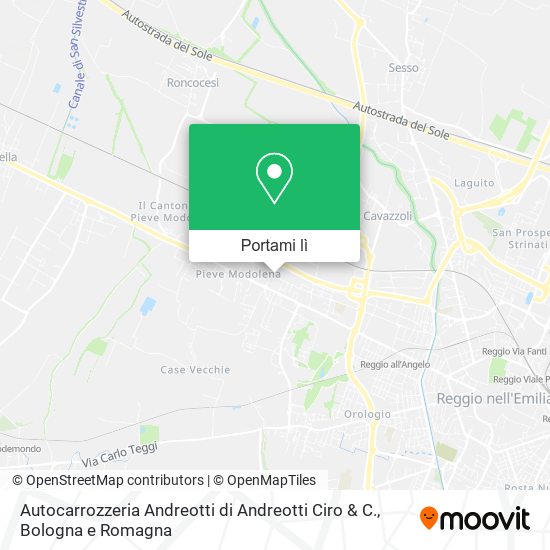 Mappa Autocarrozzeria Andreotti di Andreotti Ciro & C.