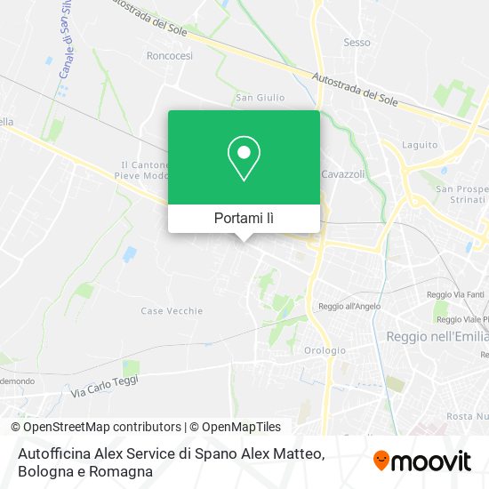 Mappa Autofficina Alex Service di Spano Alex Matteo