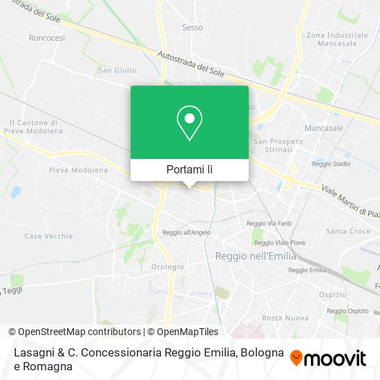 Mappa Lasagni & C. Concessionaria Reggio Emilia
