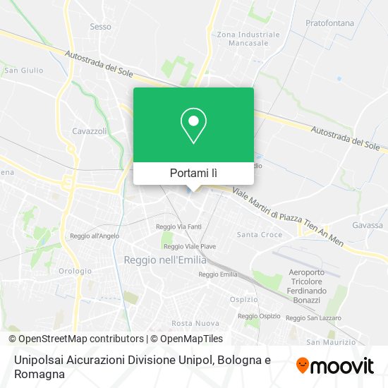 Mappa Unipolsai Aicurazioni Divisione Unipol