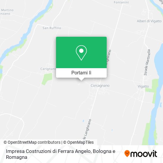 Mappa Impresa Costruzioni di Ferrara Angelo