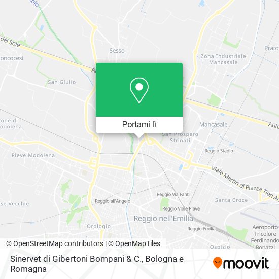 Mappa Sinervet di Gibertoni Bompani & C.