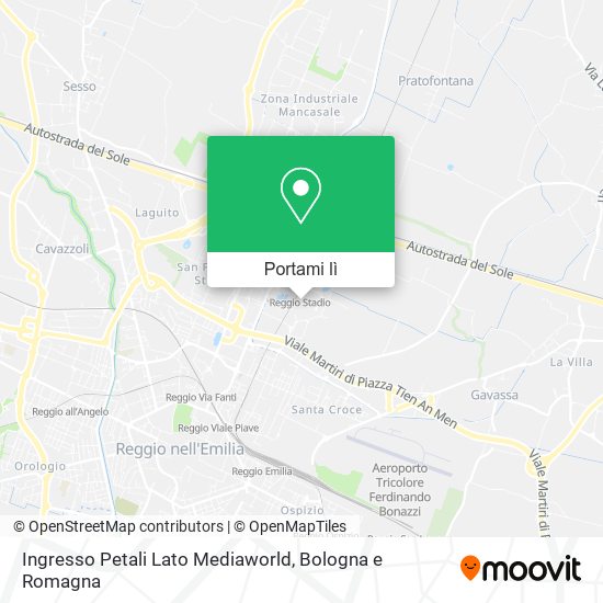 Mappa Ingresso Petali Lato Mediaworld