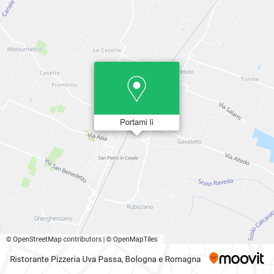 Mappa Ristorante Pizzeria Uva Passa