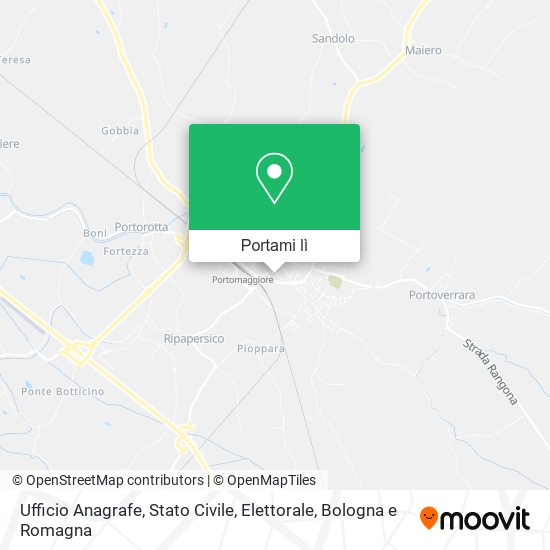 Mappa Ufficio Anagrafe, Stato Civile, Elettorale
