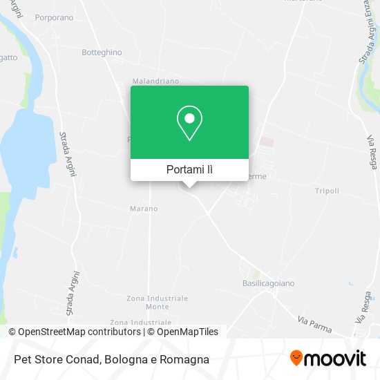 Mappa Pet Store Conad