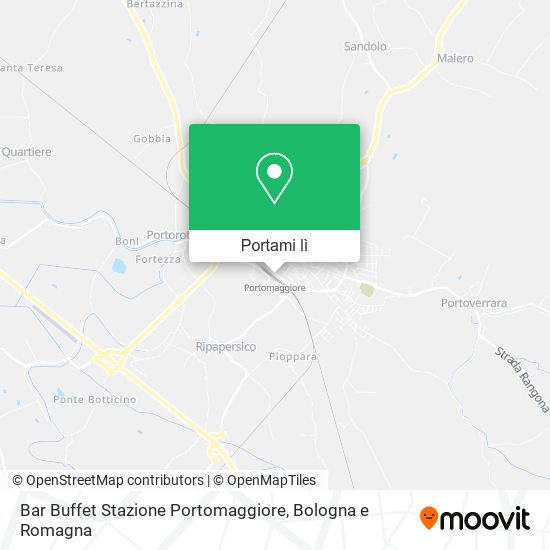 Mappa Bar Buffet Stazione Portomaggiore