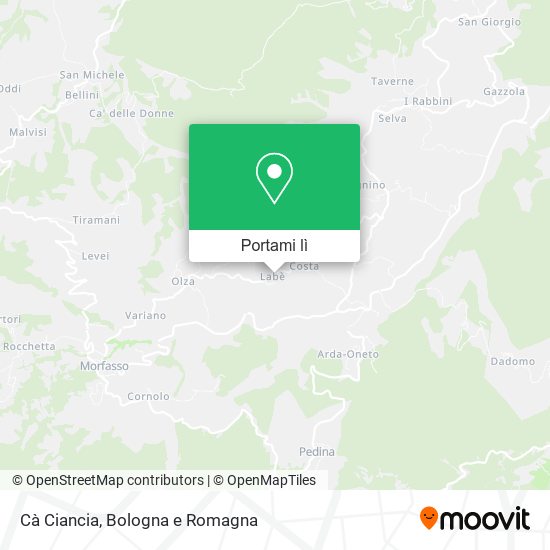 Mappa Cà Ciancia