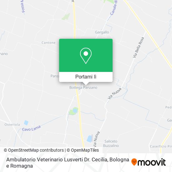 Mappa Ambulatorio Veterinario Lusverti Dr. Cecilia