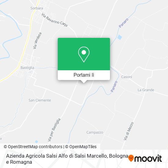 Mappa Azienda Agricola Salsi Alfo di Salsi Marcello