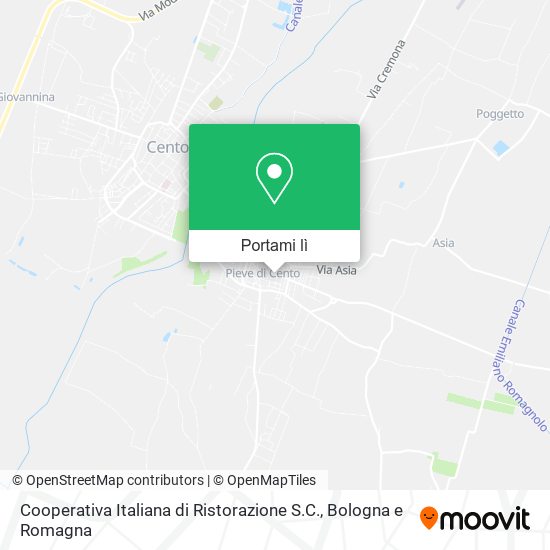 Mappa Cooperativa Italiana di Ristorazione S.C.