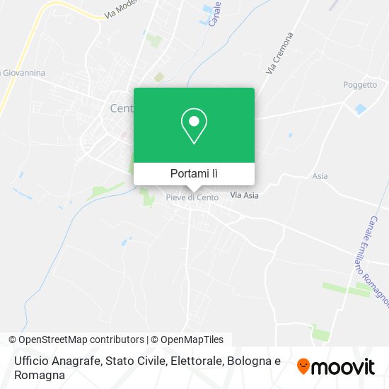 Mappa Ufficio Anagrafe, Stato Civile, Elettorale
