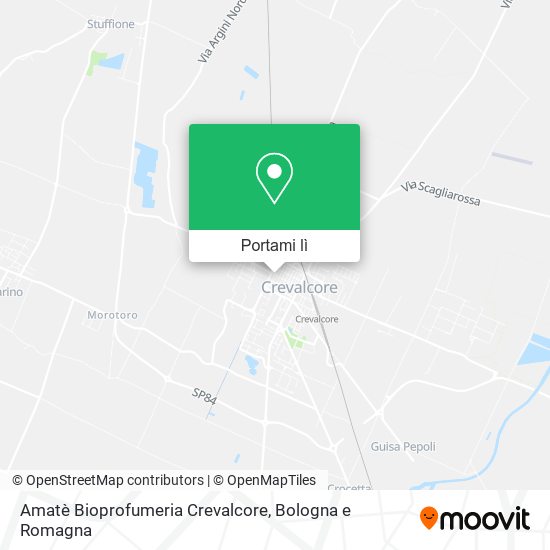 Mappa Amatè Bioprofumeria Crevalcore