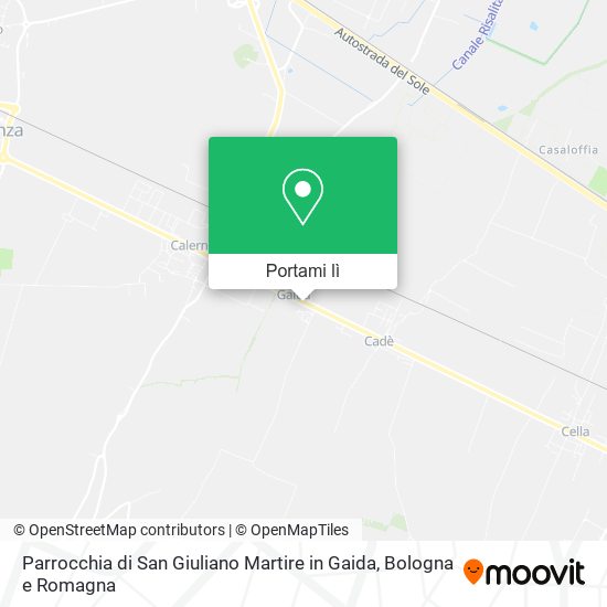 Mappa Parrocchia di San Giuliano Martire in Gaida