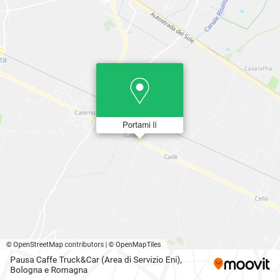 Mappa Pausa Caffe Truck&Car (Area di Servizio Eni)