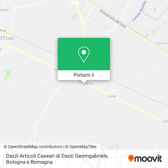 Mappa Dazzi Articoli Caseari di Dazzi Geomgabriele